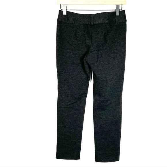 Alfani charcoal gray gold zippered flat front casual pants size 2 petite 2P - Picture 4 of 4